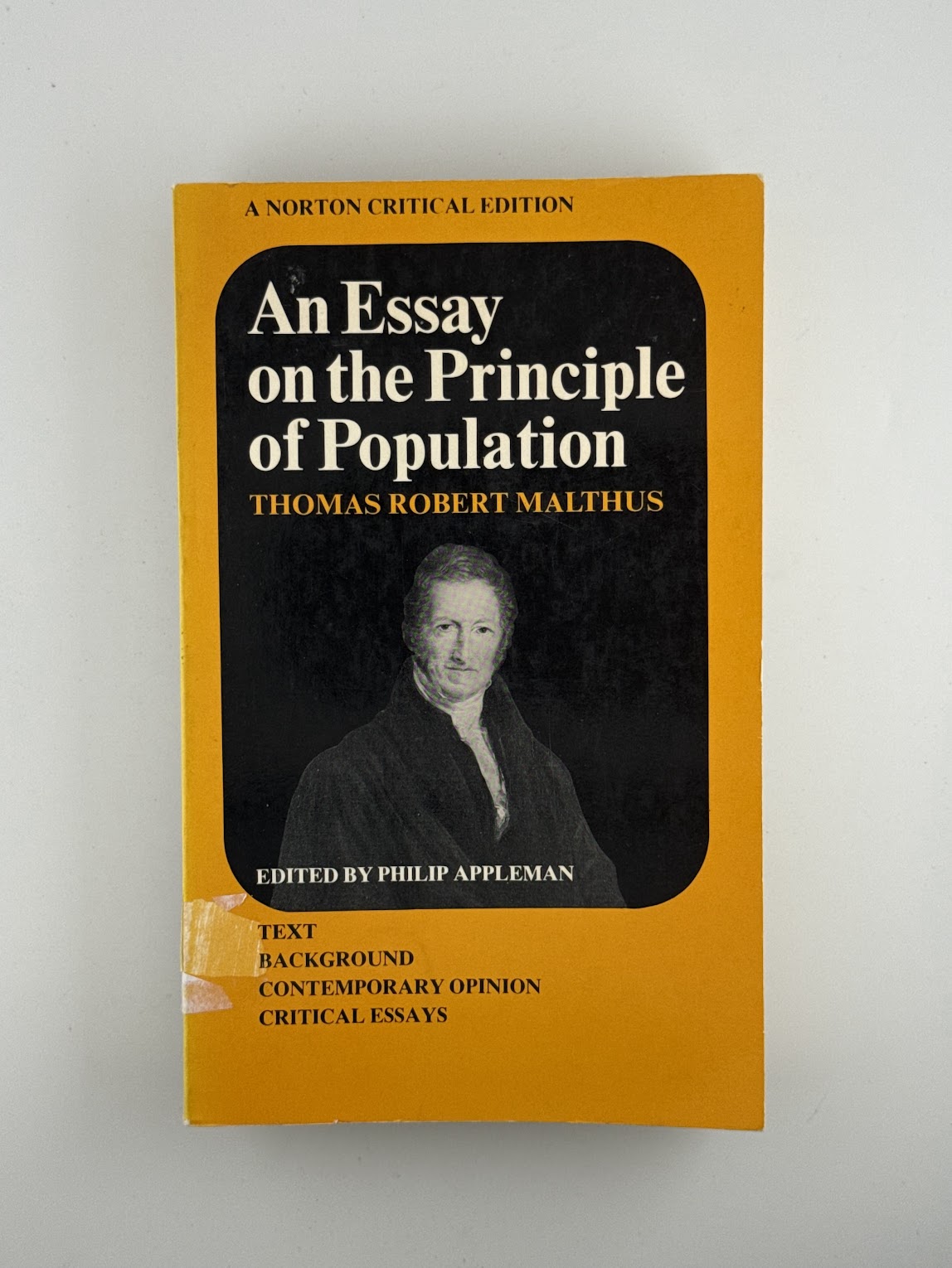 An Essay on the Principle of Population by Malthus