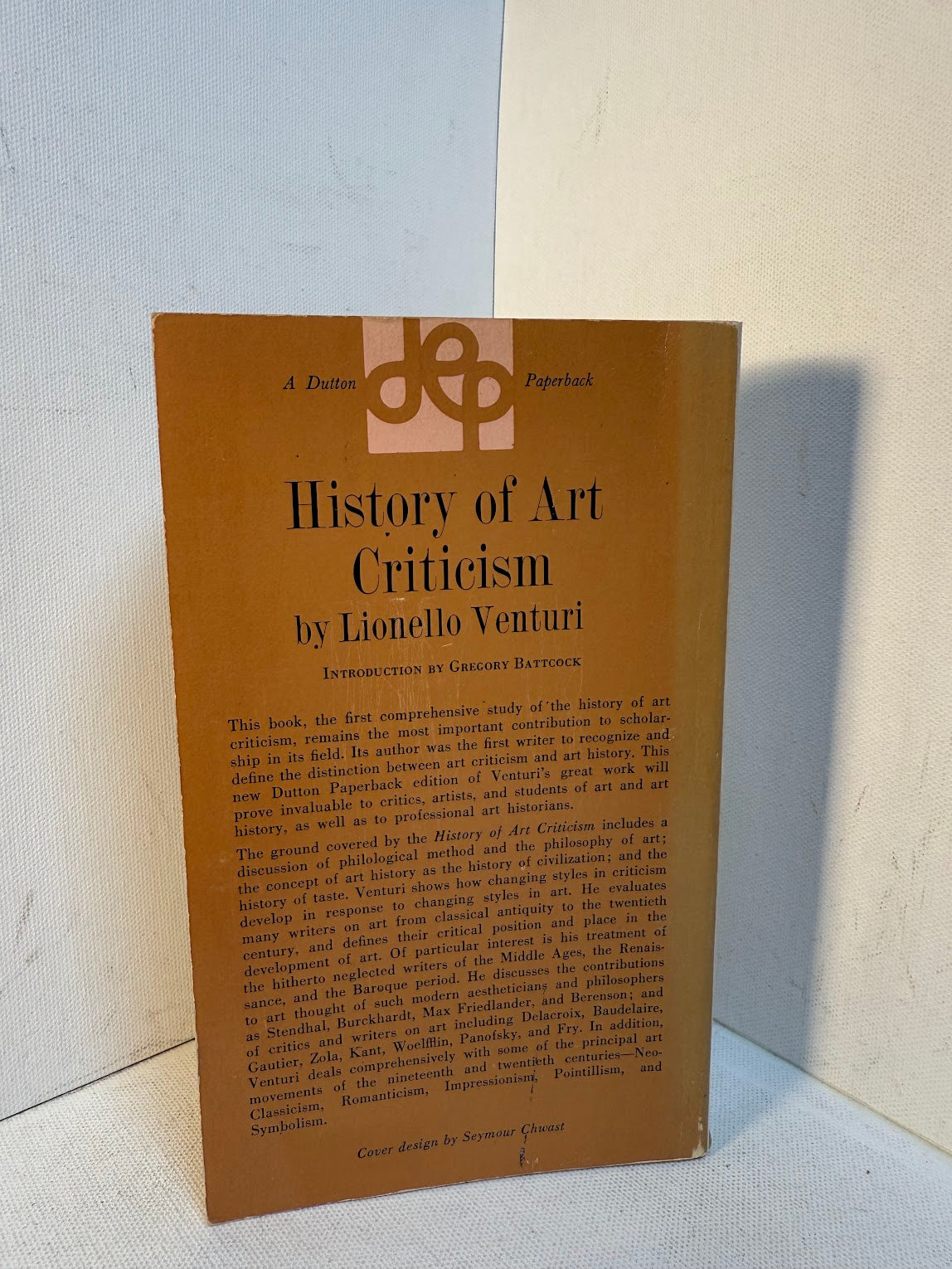 History of Art Criticism by Lionello Venturi