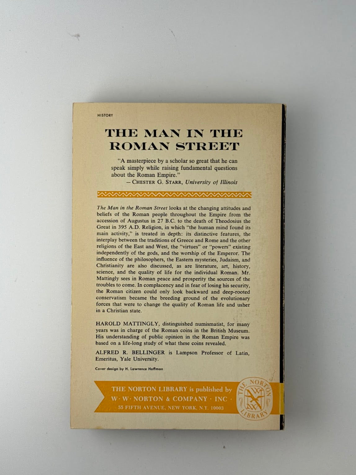 The Man in the Roman Street by Harold Mattingly