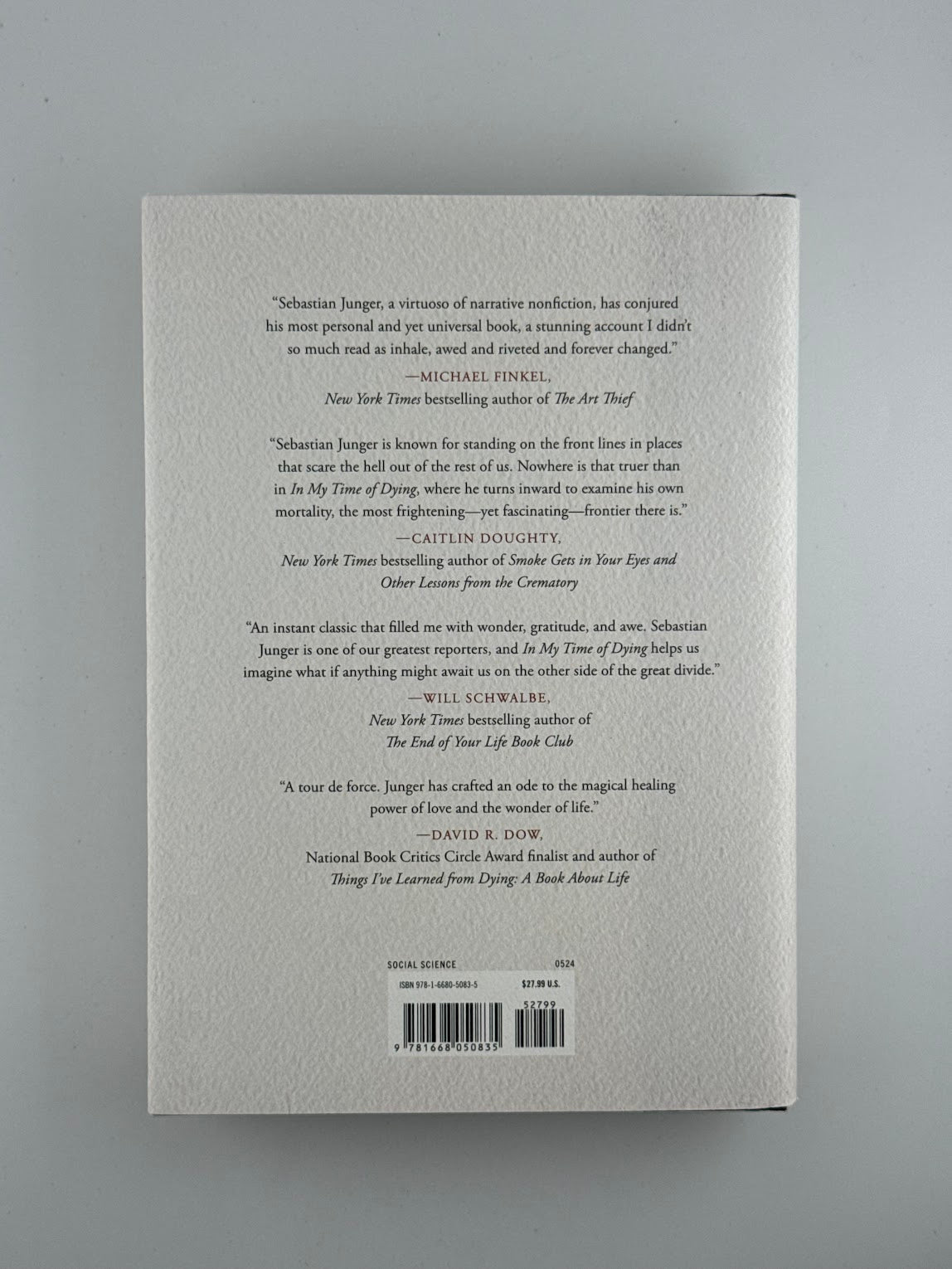 In My Time of Dying by Sebastian Junger