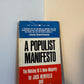 A Populist Manifesto by Jack Newfield and Jeff Greenfield