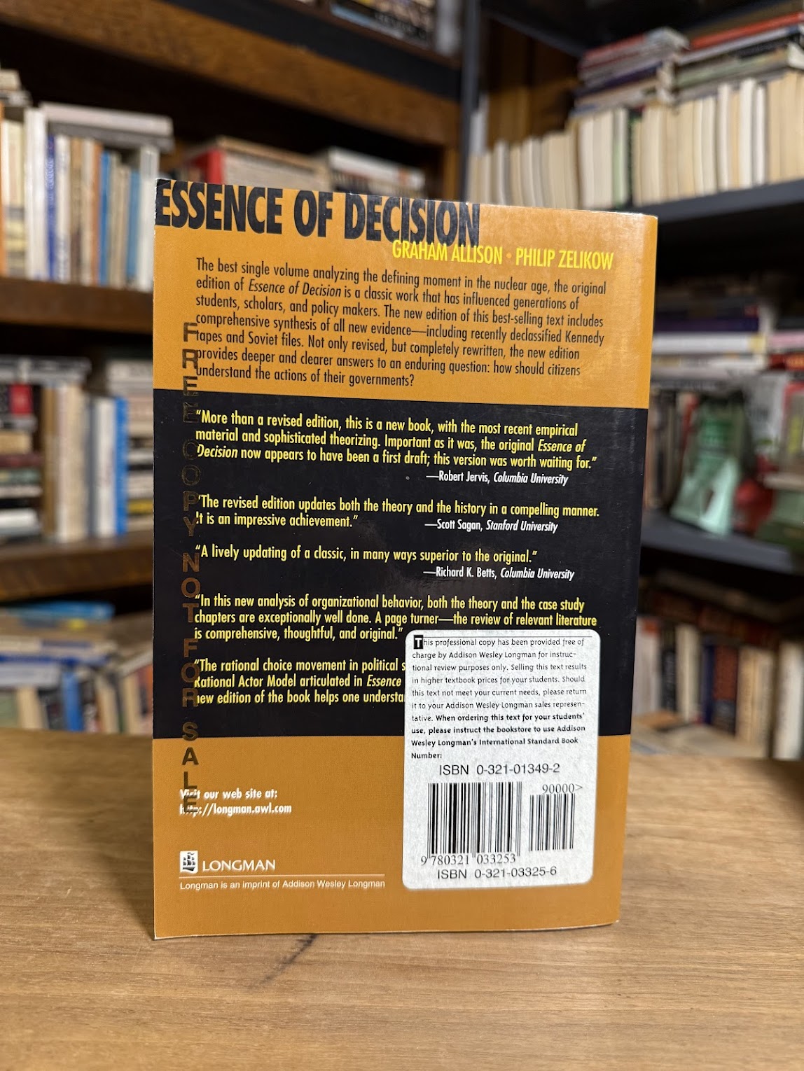 Essence of Decision by Graham Allison and Philip Zelikow