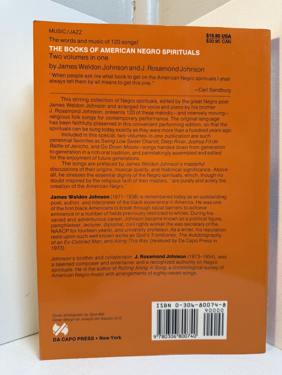 American Negro Spirituals by James Weldon Johnson & J. Rosamond Johnson