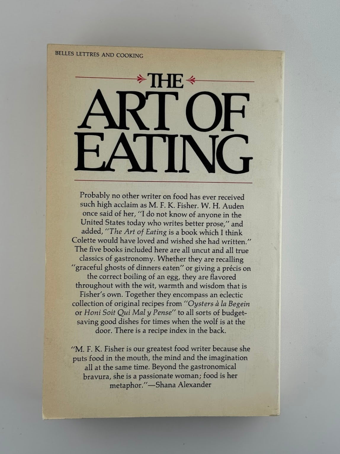 The Art of Eating by M.F.K. Fisher
