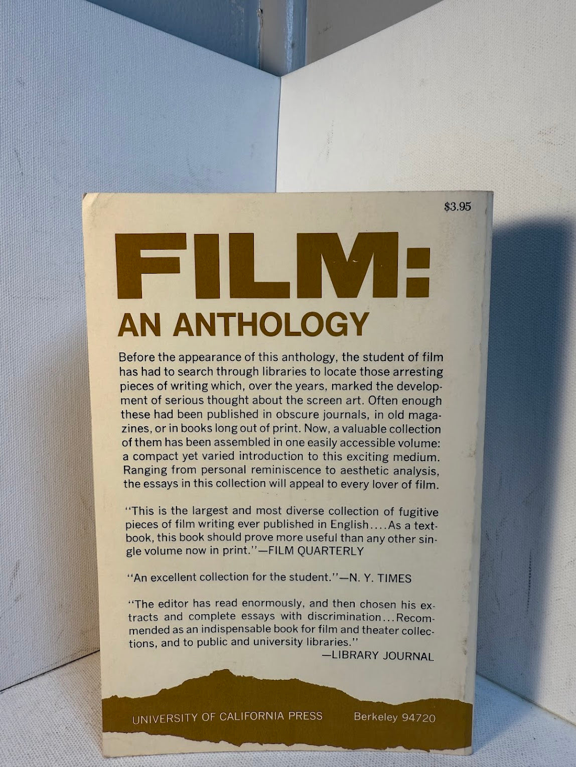 Film: An Anthology edited by Daniel Talbot