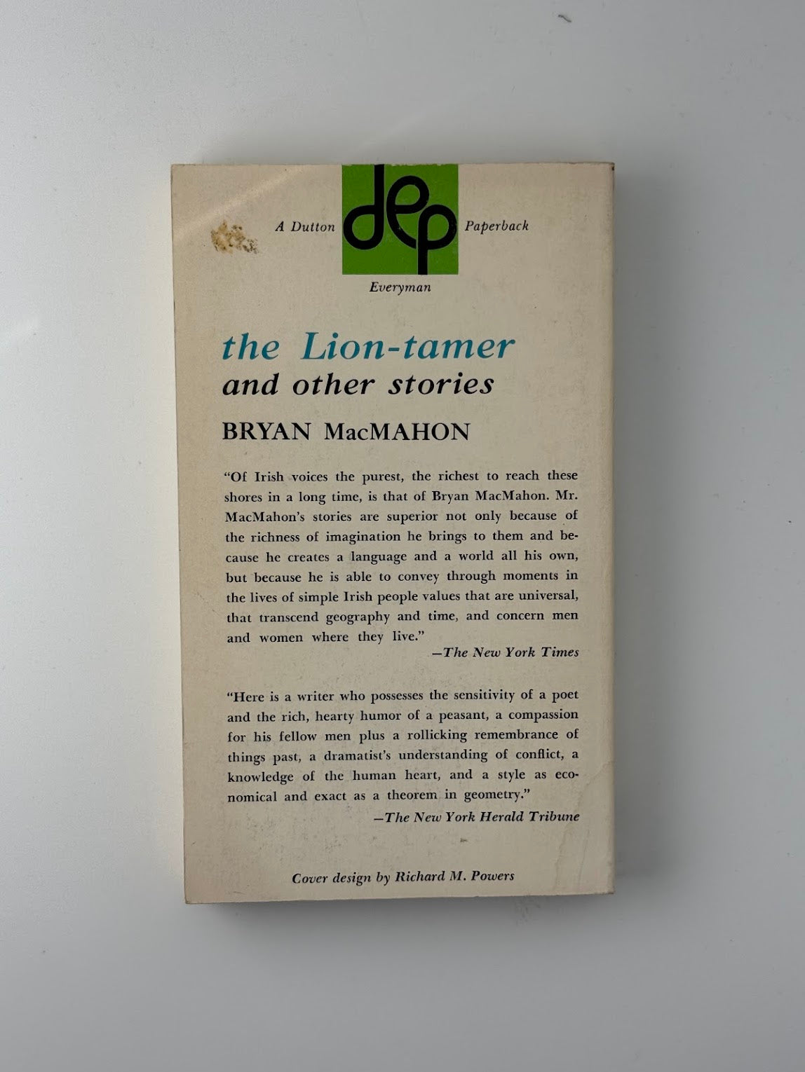 The Lion Tamer and Other Stories by Bryan MacMahon