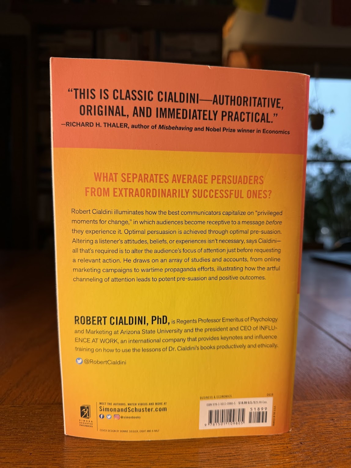 Pre-Suasion by Robert Cialdini