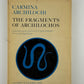 The Fragments of Archilochus translated by Guy Davenport