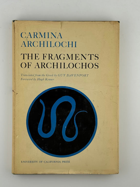 The Fragments of Archilochus translated by Guy Davenport