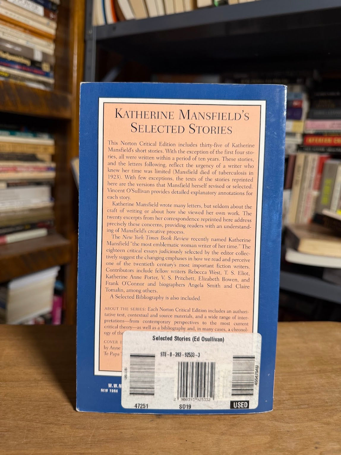 Katherine Mansfield's Selected Stories