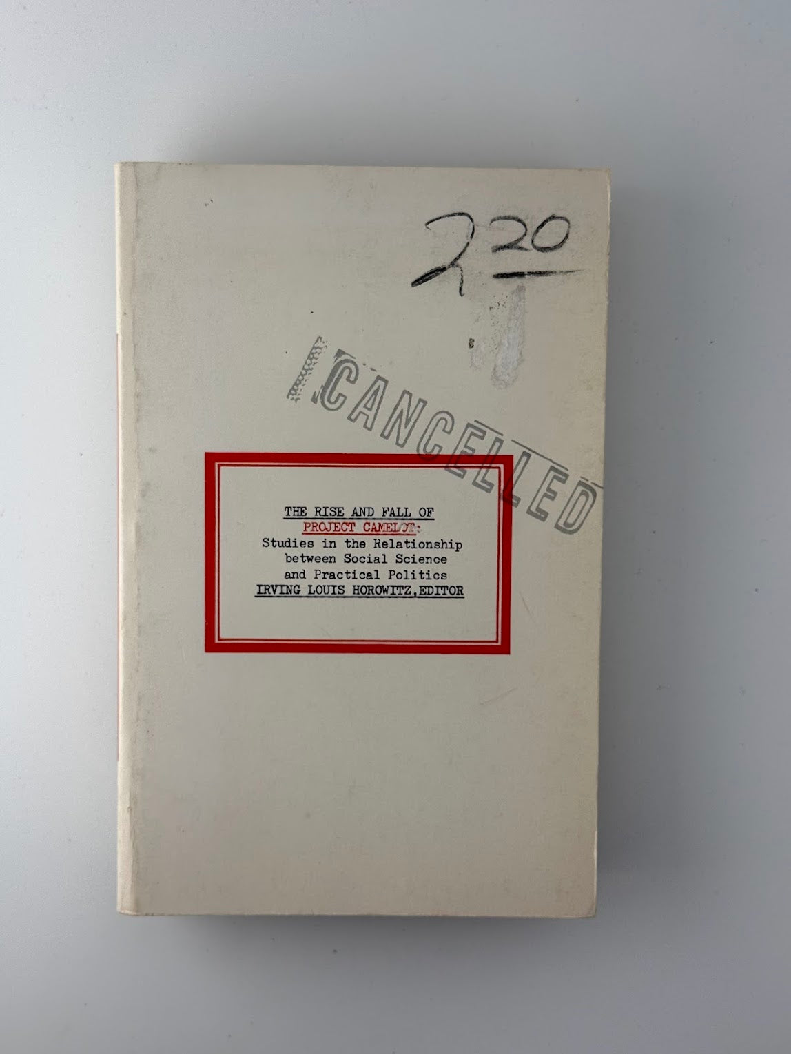 The Rise and Fall of Camelot edited by Irving Louis Horowitz