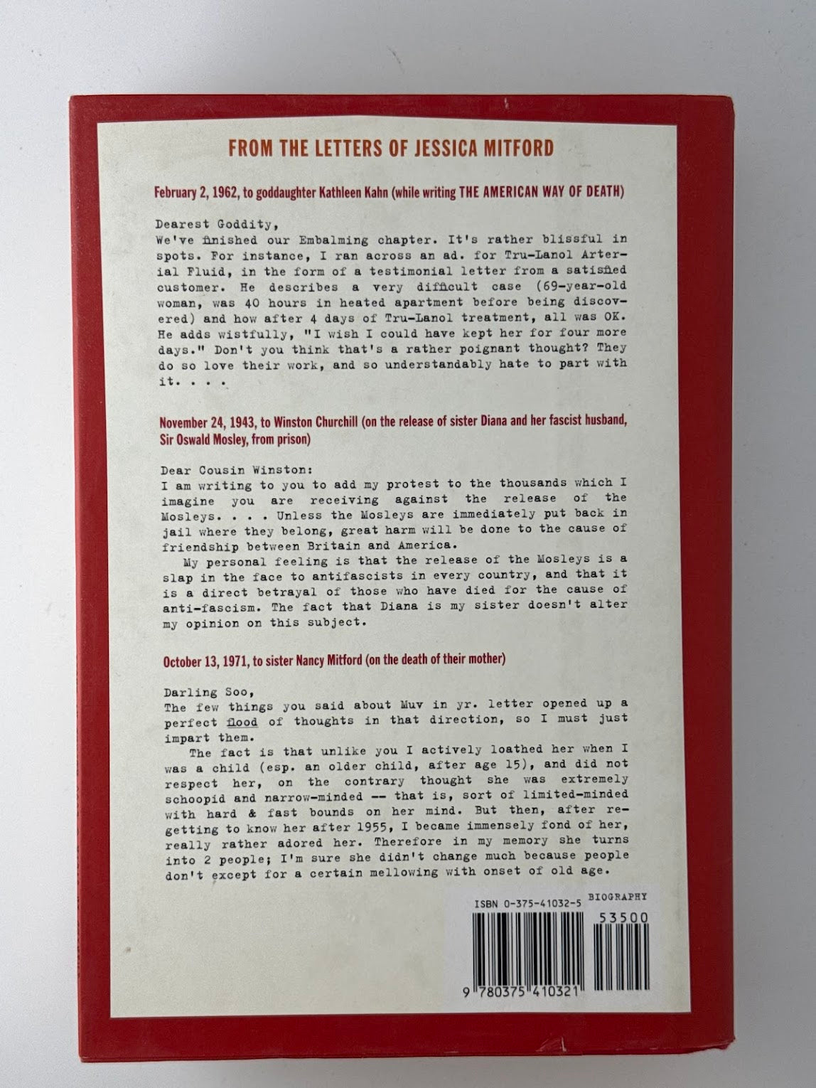 Decca - The Letters of Jessica Mitford