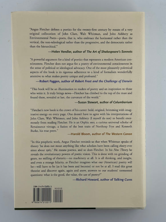 A New Theory for American Poetry by Angus Fletcher