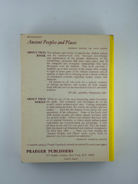 The Prehistory of Africa by J. Desmond Clark