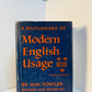 A Dictionary of Modern English Usage by H.W. Fowler