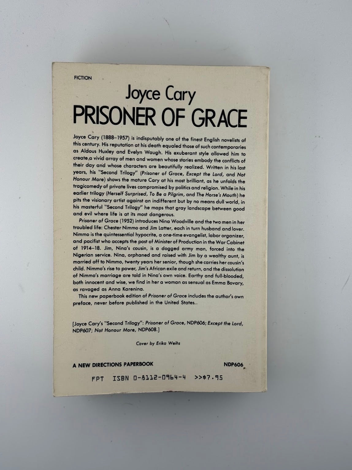 Prisoner of Grace by Joyce Cary