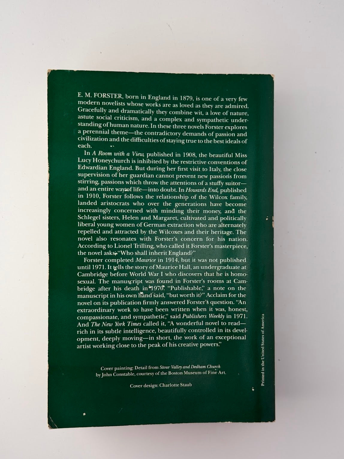 A Room With A View - Howards End - Maurice by E.M. Forster