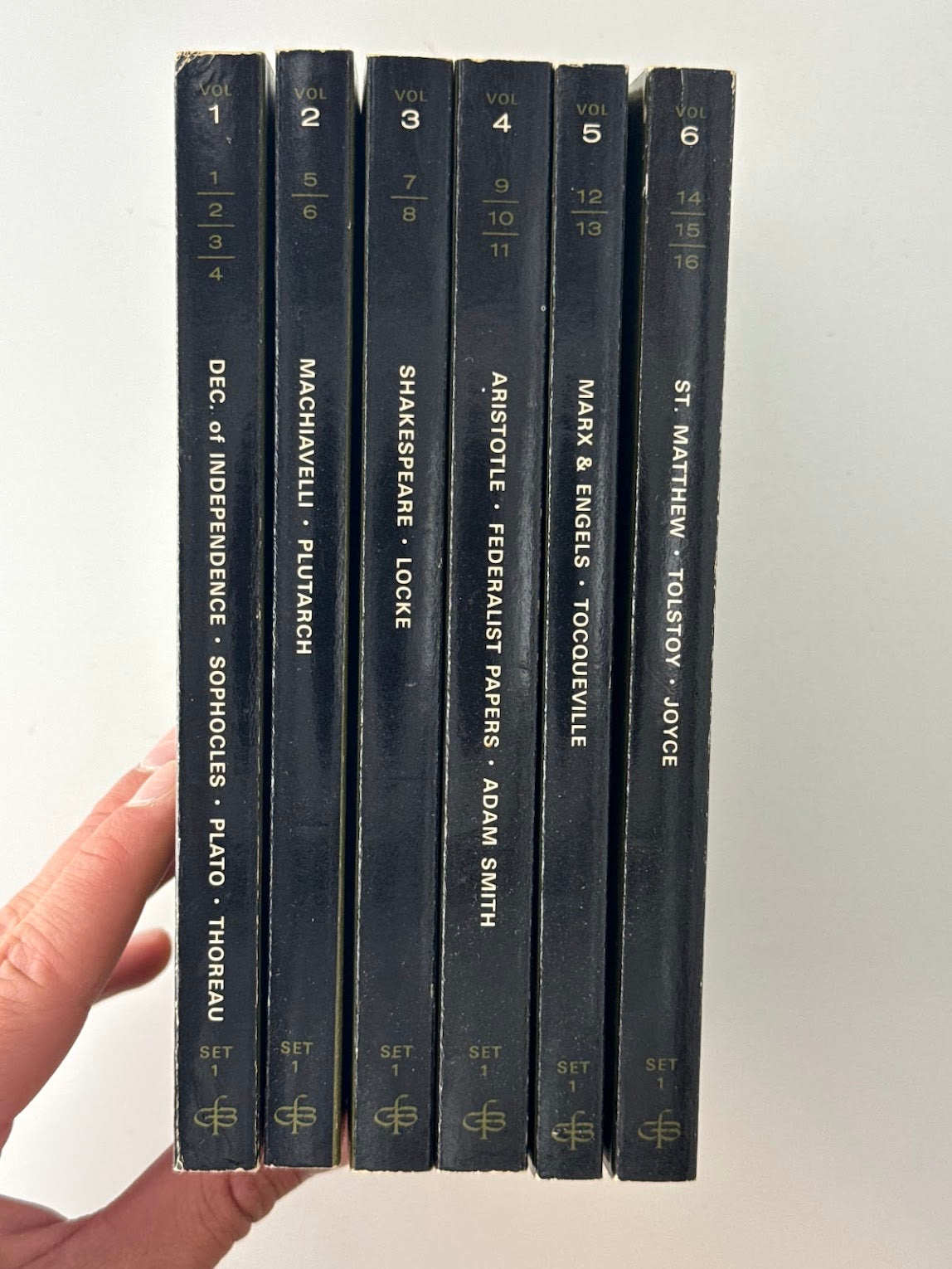 Volume 1-6 of Set 1 of Great Books Foundation