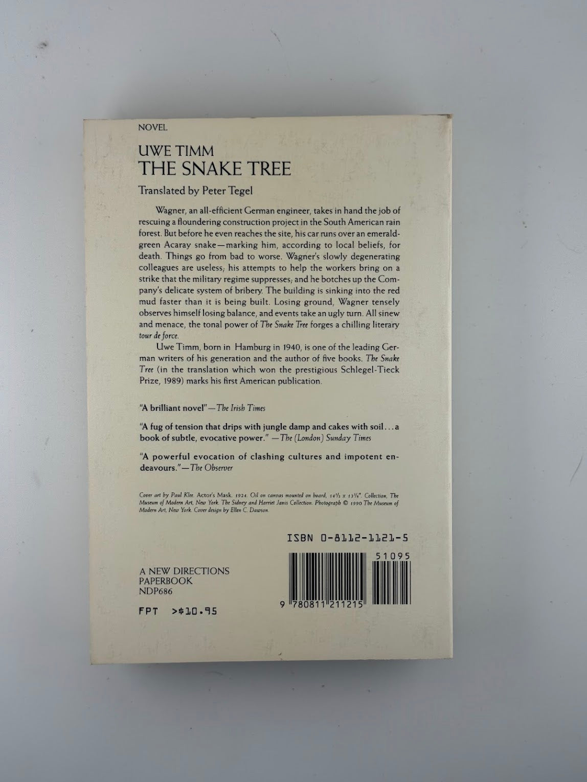 The Snake Tree by Uwe Timm