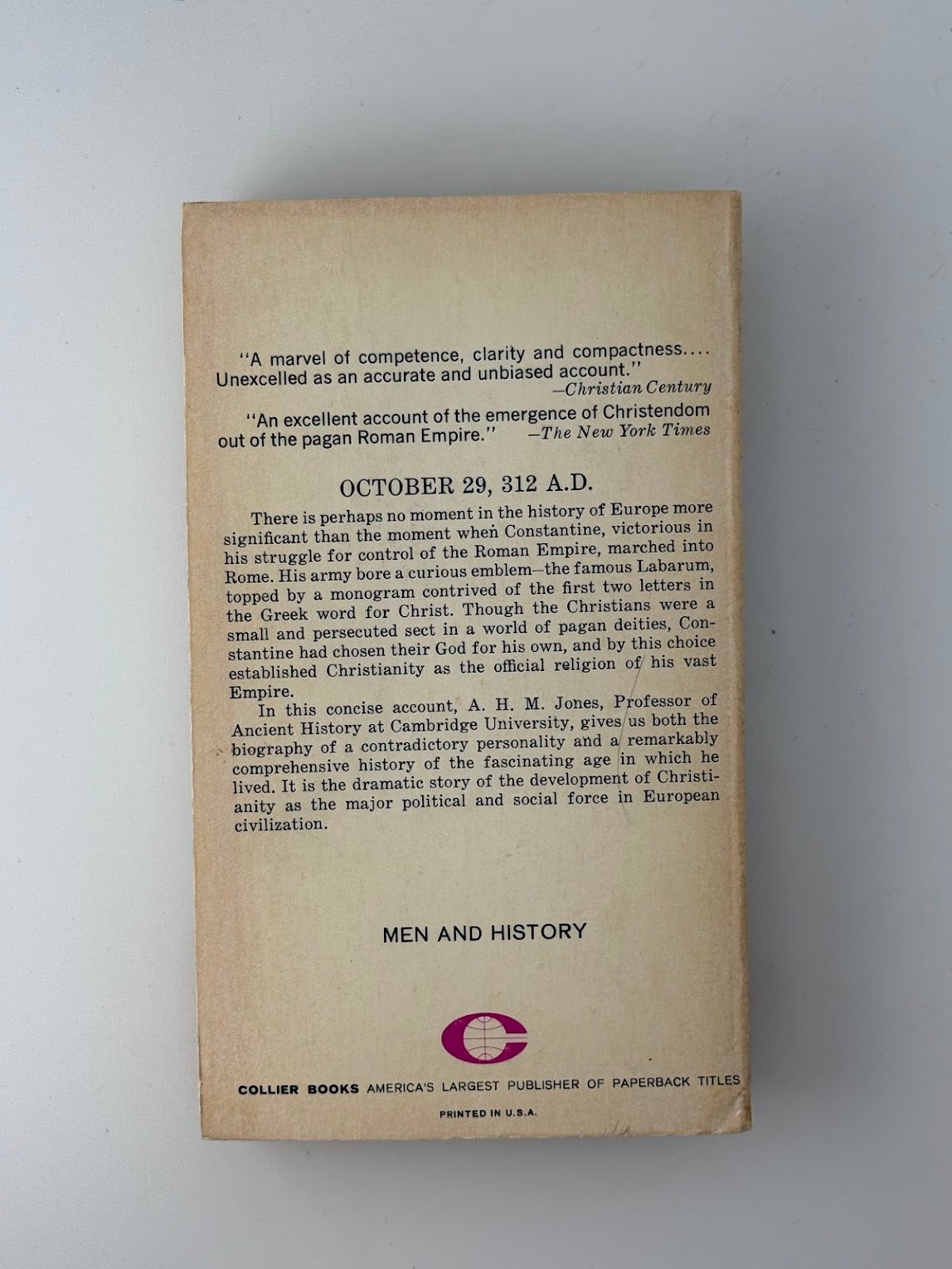 Constantine and the Conversion of Europe by A.H.M. Jones