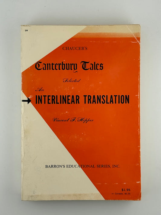 Canterbury Tales Interlinear Translation