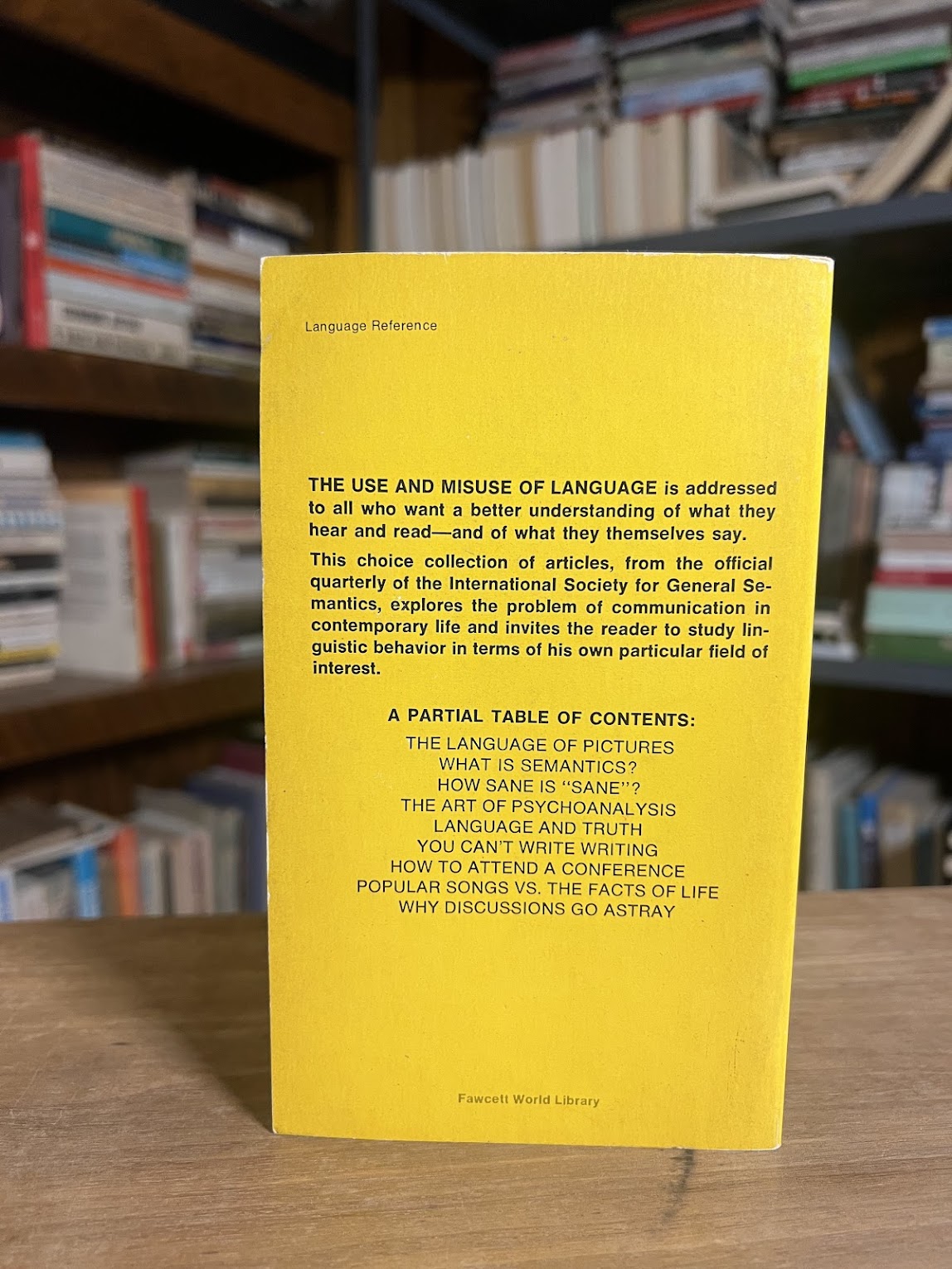 The Use and Misuse of Language by S.I. Hayakawa