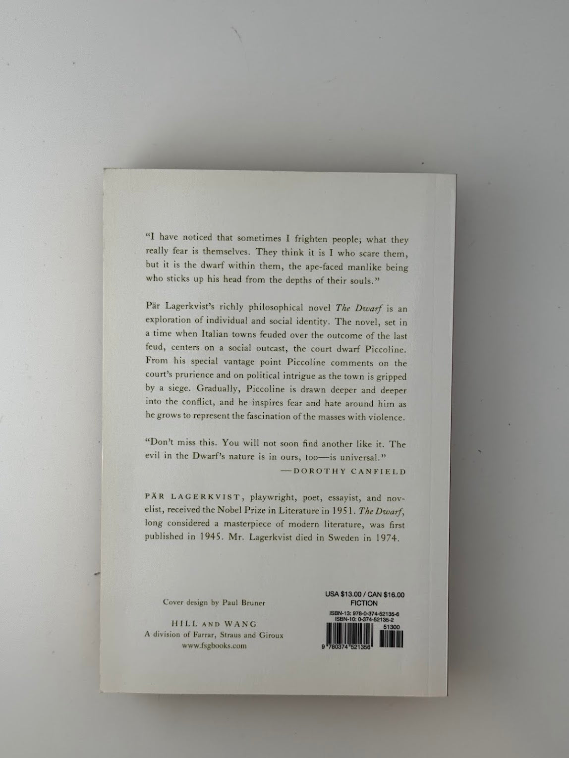 The Dwarf by Par Lagerkvist