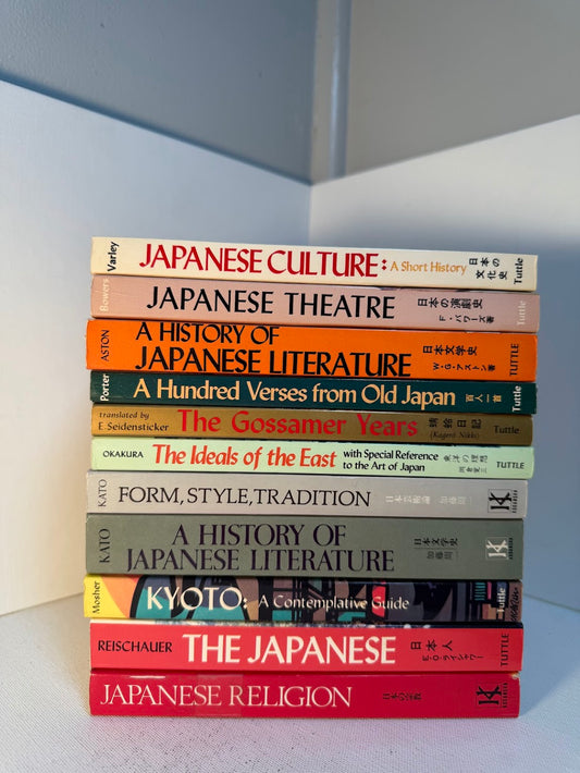 11 vintage Kodansha & Tuttle paperbacks on Japan