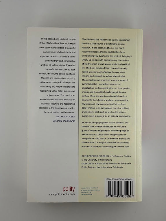 The Welfare State Reader edited by Christopher Pierson & Francis G. Castles