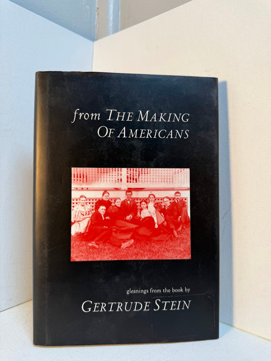From The Making of Americans - gleanings from Gertrude Stein