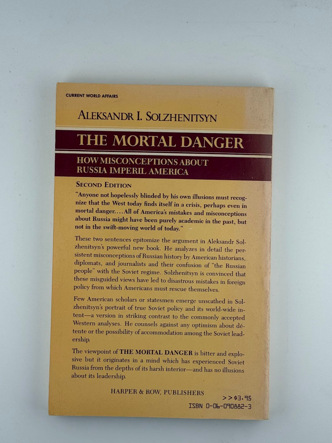 The Mortal Danger by Alexander Solzhenitsyn