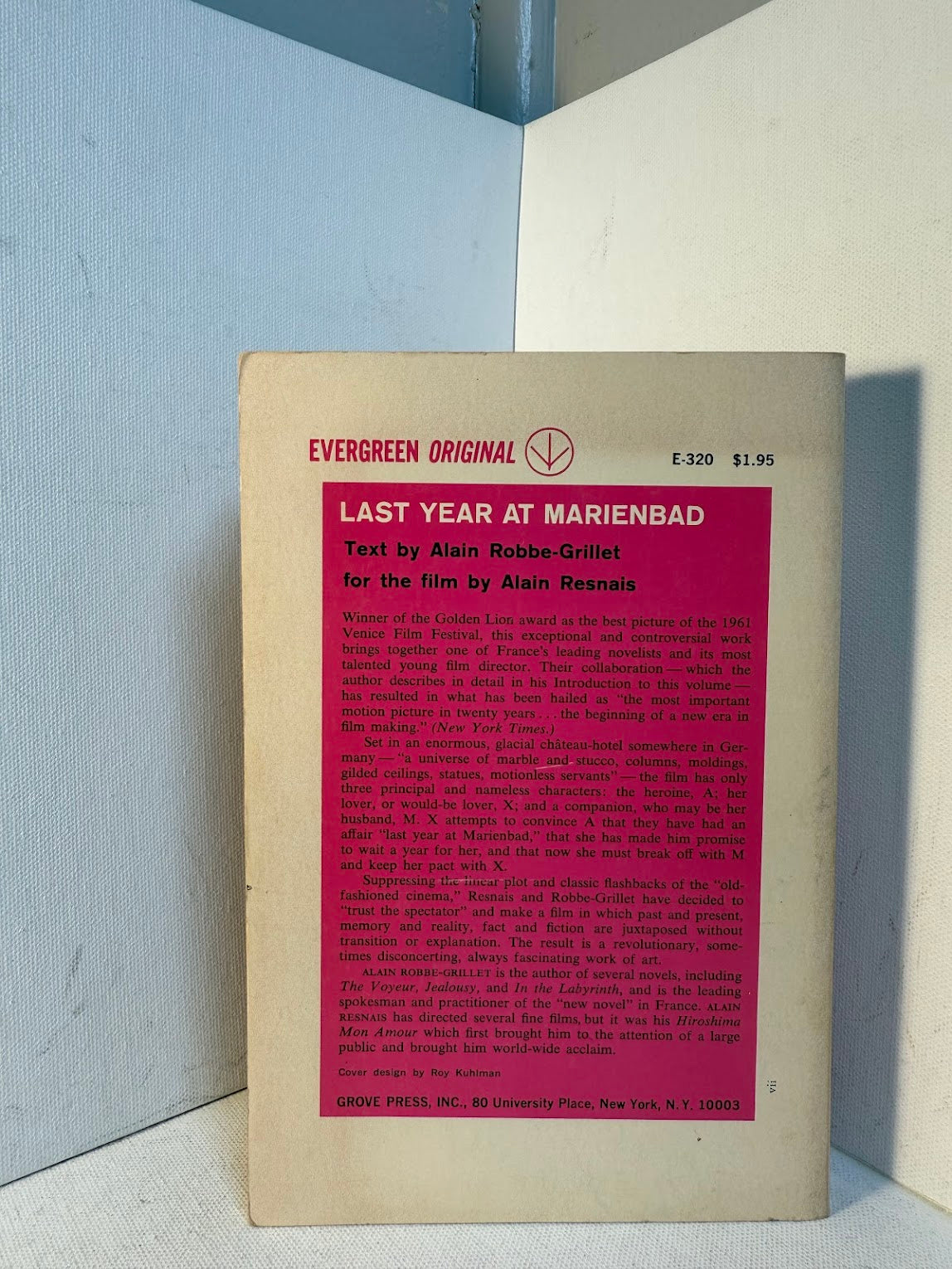 Last Year at Marienbad by Alain Robbe Grillet
