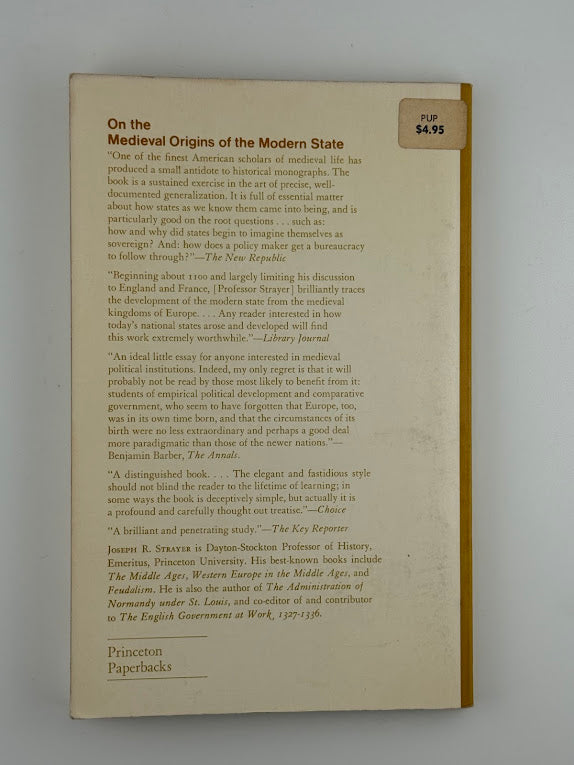 On the Medieval Origins of the Modern State by Joseph R. Strayer