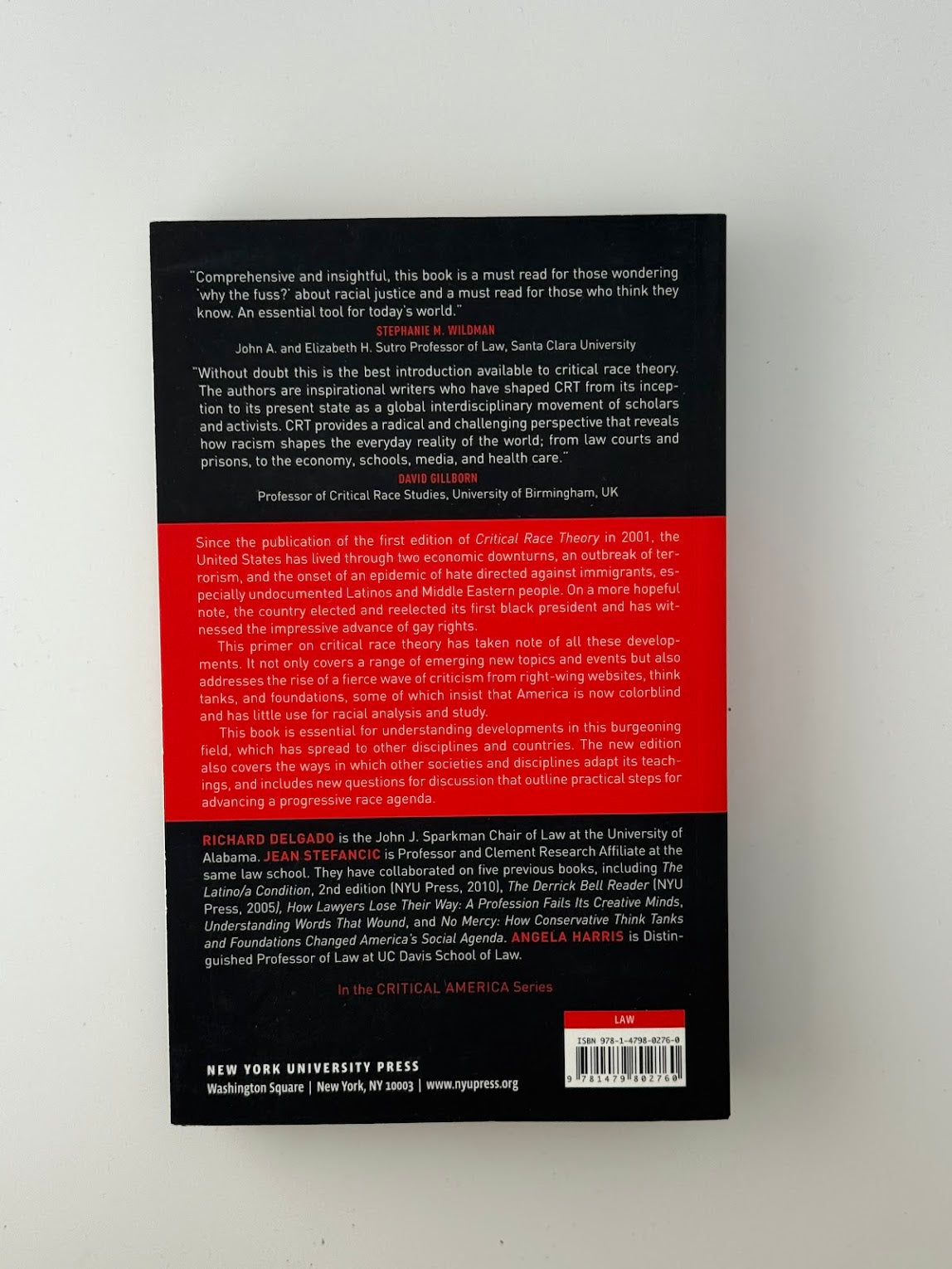 Critical Race Theory - An Introduction by Richard Delgado and Jean Stefancic