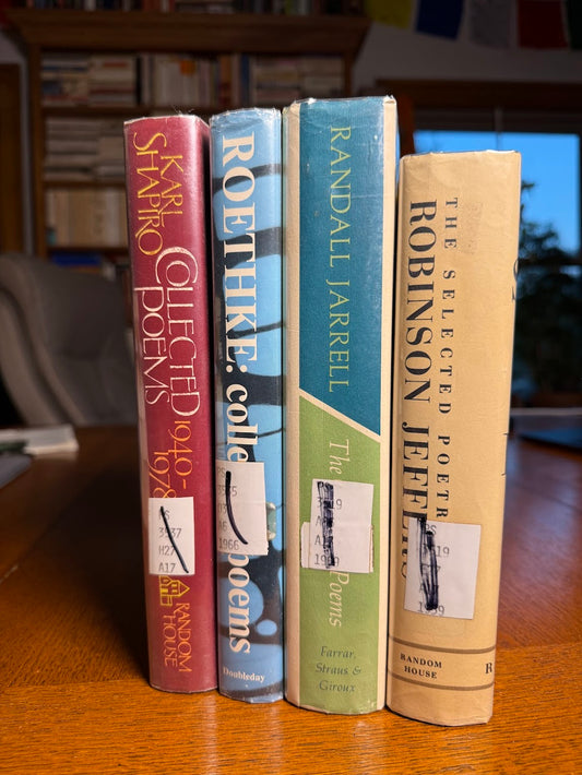 4 Volumes of ex library Collected/Selected Poems