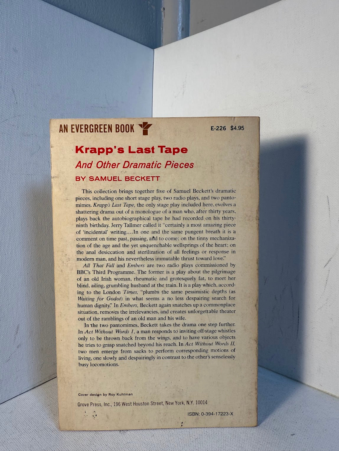 Krapp's Last Tape by Samuel Beckett