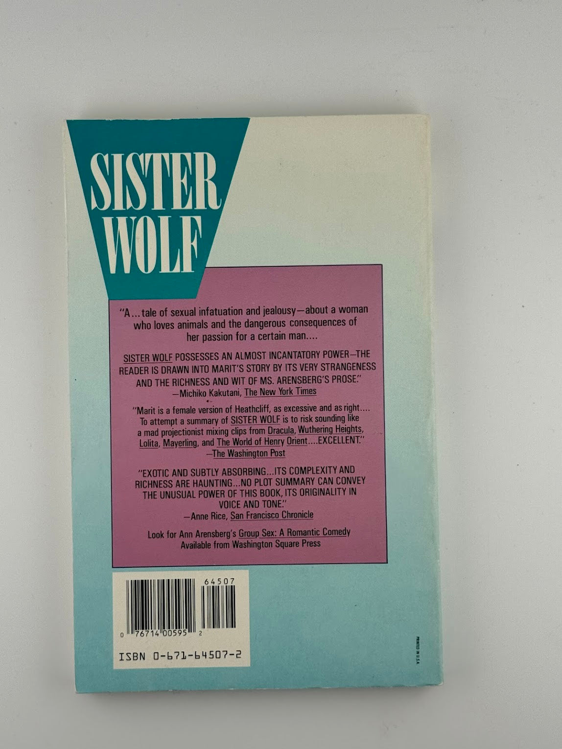 Sister Wolf by Ann Arensberg