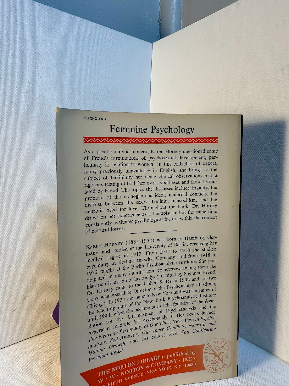 Feminine Psychology by Karen Horney