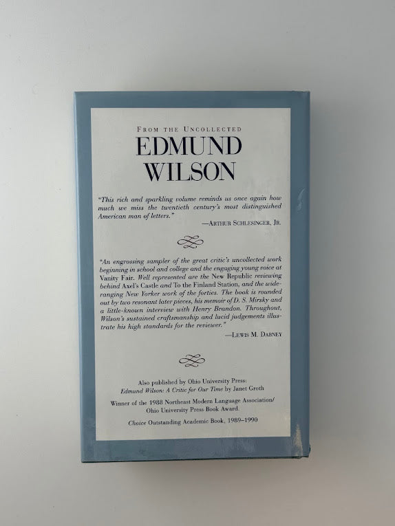 From The Uncollected Edmund Wilson
