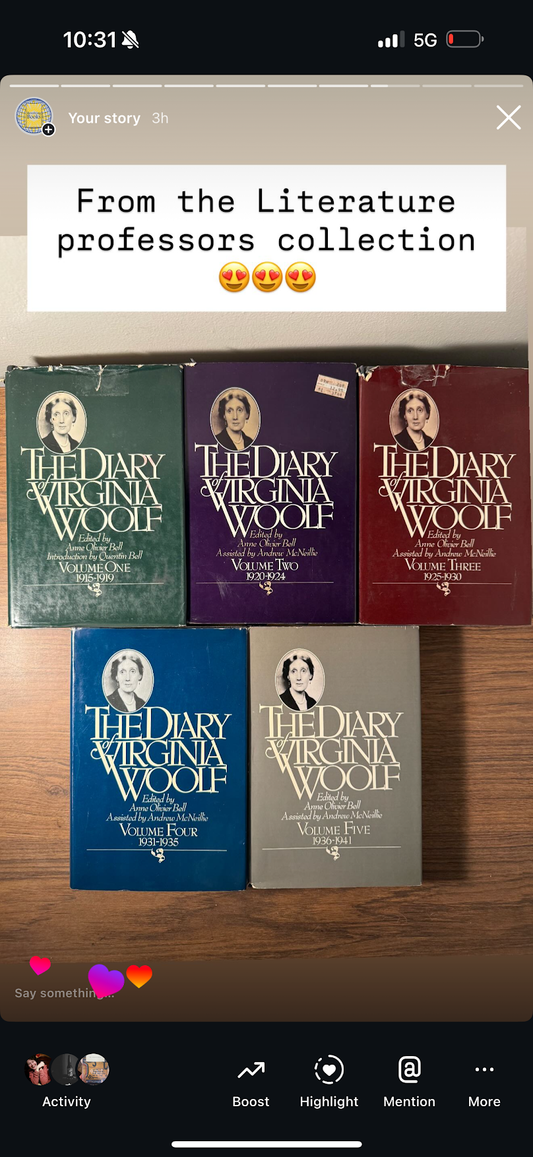 The Complete Diaries of Virginia Woolf 5 Volume