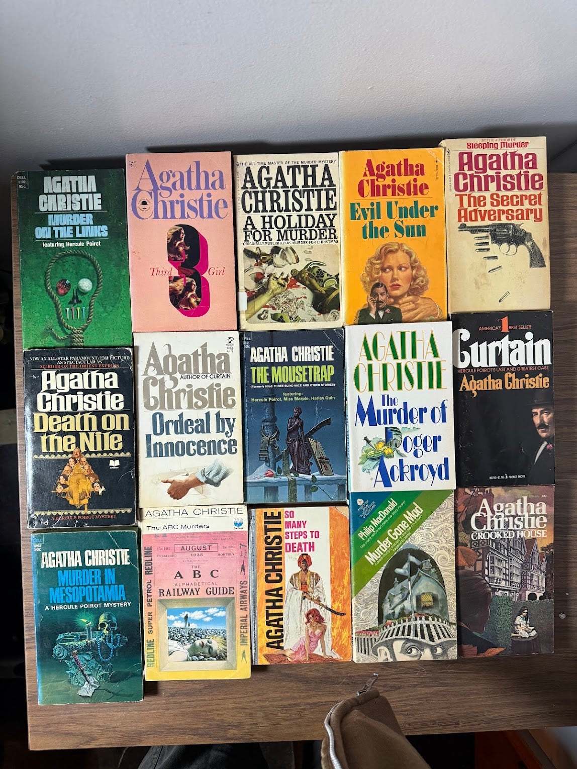 Lot of 15 vintage Agatha Christie paperbacks