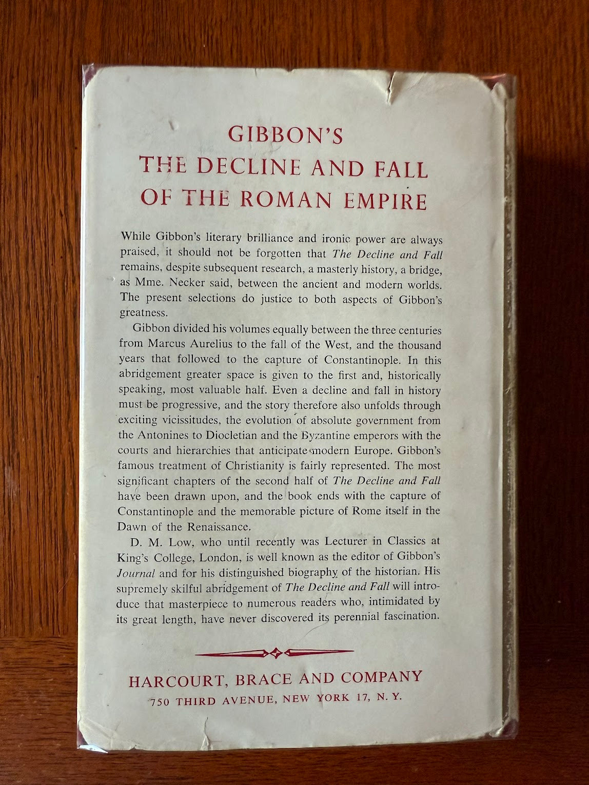 The Decline and Fall of the Roman Empire (One Volume Abridgment)