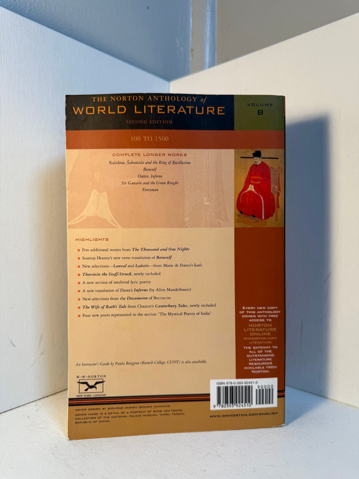 The Norton Anthology of World Literature Volume B 100-1500