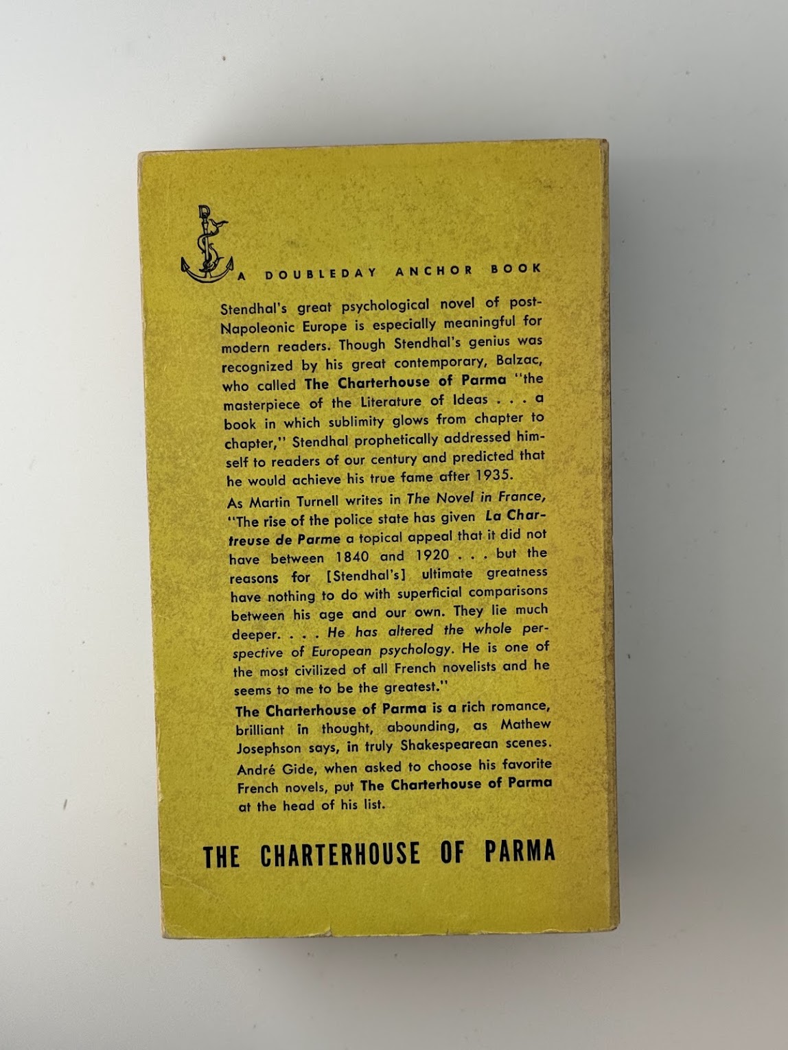 The Charterhouse of Parma by Stendhal