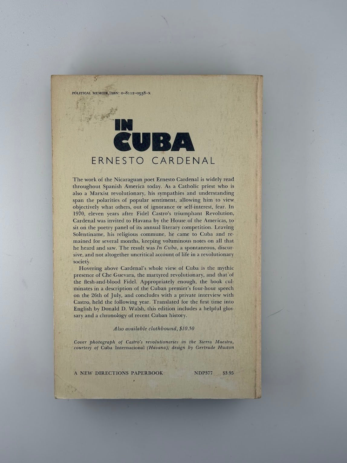 In Cuba by Ernesto Cardenal