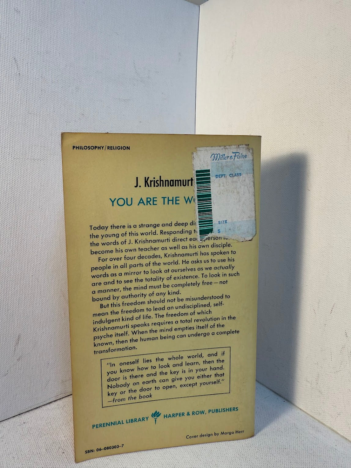 You Are The World by J. Krishnamurti
