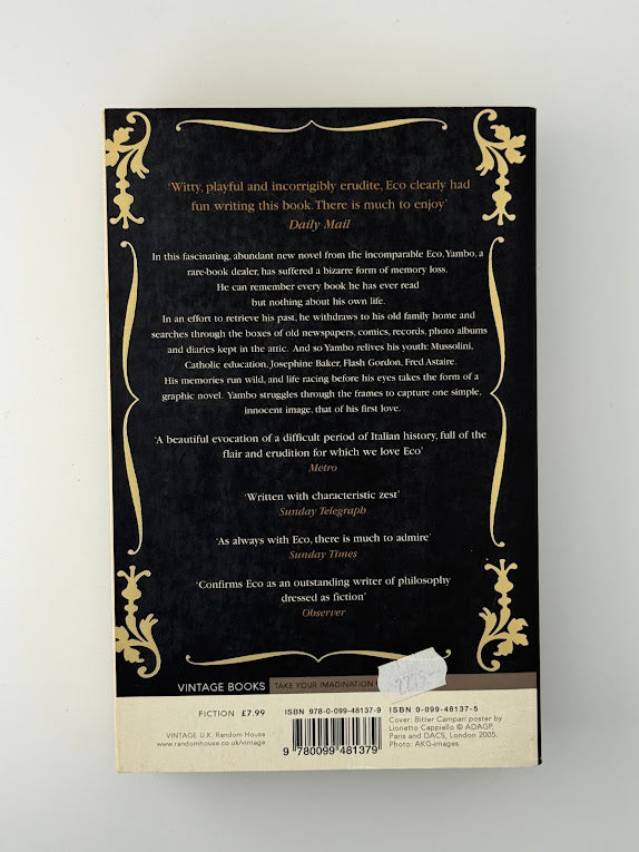 The Mysterious Flame of Queen Loana by Umberto Eco