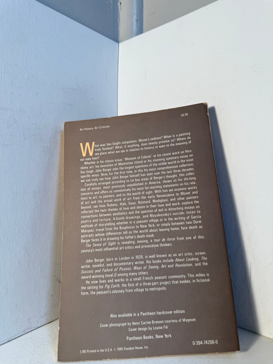 The Sense of Sight by John Berger