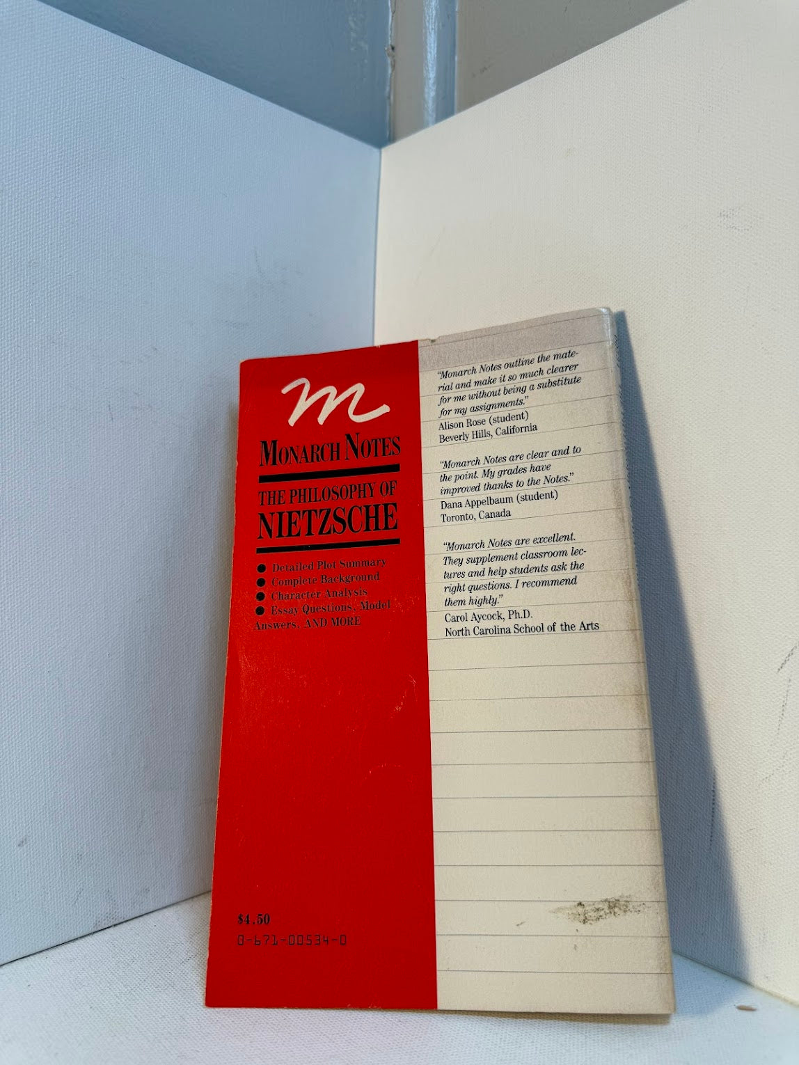 Monarch Notes - The Philosophy of Nietzsche