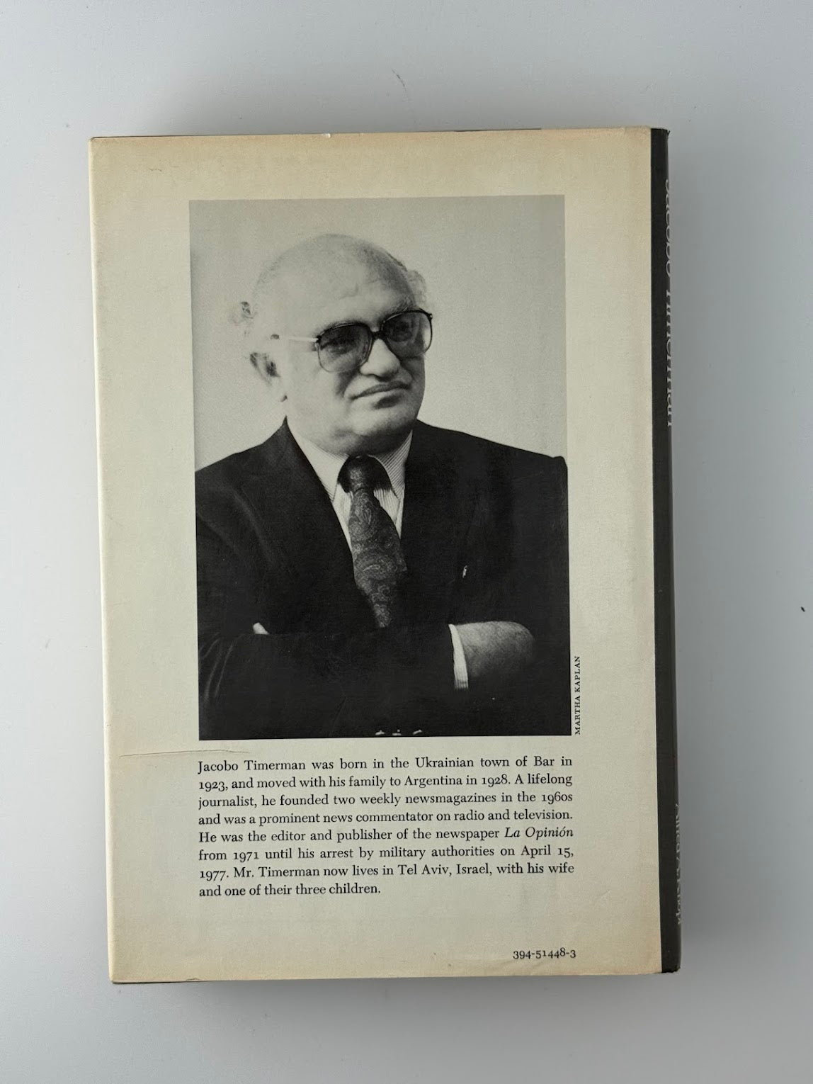 Prisoner Without a Name, Cell Without a Number by Jacobo Timerman